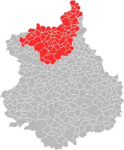 Carte de la communauté d'agglomération du Pays de Dreux (2018).