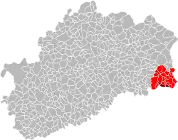 Carte grisé figurant un découpage.