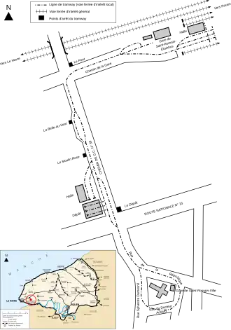 Voir la carte de la ligne.