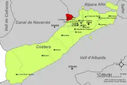 dans la comarque de la Costera.