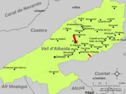 dans la comarque de la Vall d'Albaida.