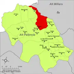 dans la comarque de l'Alto Palancia.