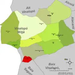 dans la comarque du Vinalopó Mitjà.