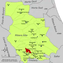 dans la comarque de la Ribera Alta.