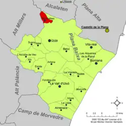 dans la comarque de Plana Baixa.