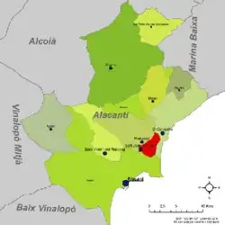 Dans la comarque de l'Alacantí.