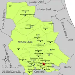 dans la comarque de la Ribera Alta.