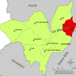 dans la comarque de l'Alt Maestrat.