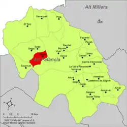 dans la comarque de l'Alto Palancia.