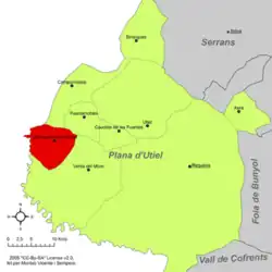 dans la comarque de Requena-Utiel.