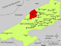 dans la comarque de la Vall d'Albaida.