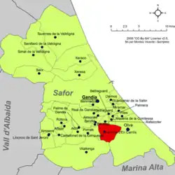 dans la comarque de la Safor.