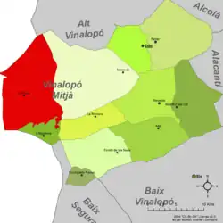 dans la comarque du Vinalopó Mitjà.