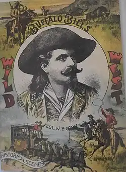 Affiche publicitaire de Buffalo Bill's Wild West.