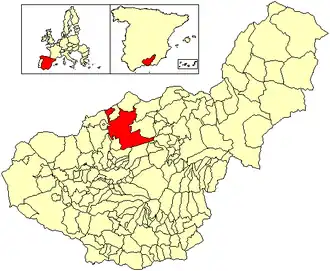 Localisation de Iznalloz