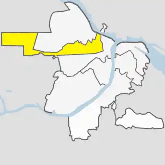 Localisation de Arrondissement de Moscou