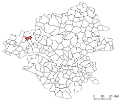 Situation de la commune de Sainte-Reine-de-Bretagne dans le département de la Loire-Atlantique.