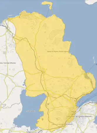 (Voir situation sur carte : comté d'Antrim)