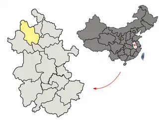 Localisation de Bozhou