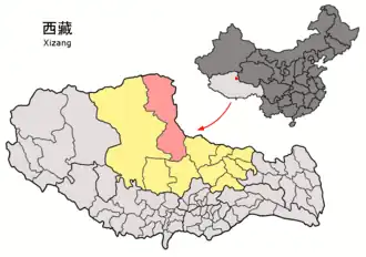 Localisation de Shuānghú xiàn