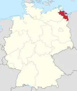 Drapeau de Arrondissement de Poméranie-Occidentale-Greifswald