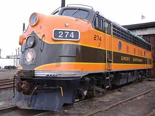 Locomotive EMD F7.
