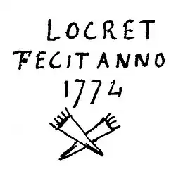 Marque sur un médaillon