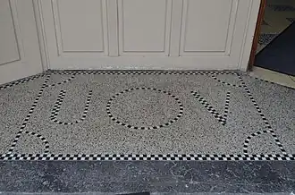 Ancienne mosaïque de l'entrée