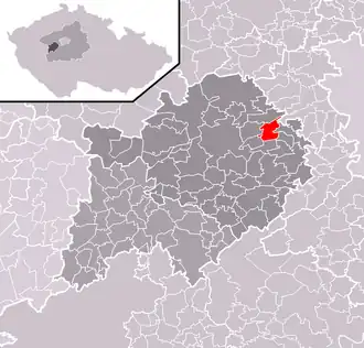 Localisation de Loděnice