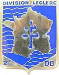 Autre insigne de la 2e&nbsp;DB, type commémoratif.