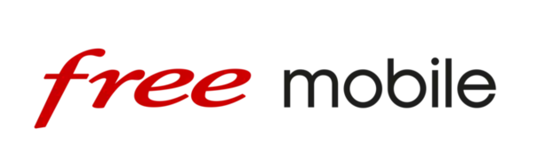  le logo "free" écrit en rouge s'affine, l'adjectif "mobile" se positionne écarté, à droite, de couleur grise, en police moins grasse, et dans un style plus rigide.