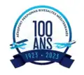 Logo des 100 ans de l'aéroport de Perpignan 1923-2023