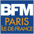 Logo de BFM Paris Île-de-France du 22 mars 2022 au 10 juillet 2024.