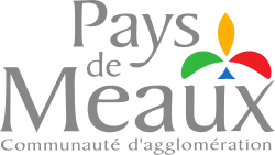 Logo de l'agglomération Pays de Meaux utilisé pour désigner l'ancien réseau de bus, mais toujours inscrit sur les véhicules de nos jours.