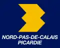 Logo de FR3 Nord-Pas-de-Calais Picardie du 6 mai 1986 au 23 novembre 1987.