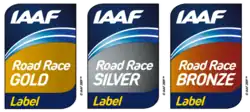 Anciens logos de l'IAAF Road Race Label