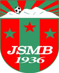 Logo du JSM Béjaïaⵉⵍⴻⵎⵥⴻⵢⵉⵏ ⵉⵏⴰⴷⴷⴰⵍⴻⵏ ⵏ ⵜⴻⵎⴷⵉⵏⵜ ⵏ ⴱⴳⴰⵢⴻⵜ (ber)