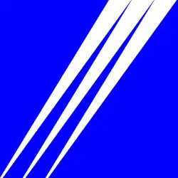 Logo du ministère de l’Équipement à partir de 1985, les trois flèches symbolisent l’Urbanisme, le Logement, les Transports.