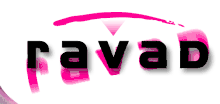 Logo avec le texte raVaD (mélange de minuscules et de majuscules)