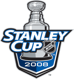 Logo avec la Coupe Stanley et les mots "Stanley Cup 2008"