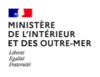 Logo du Ministère de l'Intérieur et des Outre-mer entre Juillet 2022 et Septembre 2024