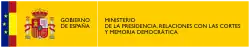 Logo du ministère de la Présidence, des Relations avec les Cortes et de la Mémoire démocratique depuis 2020.