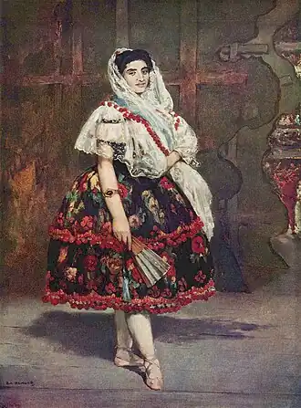 Édouard Manet, Lola de Valence, 1862 –  Musée d'Orsay, Paris.