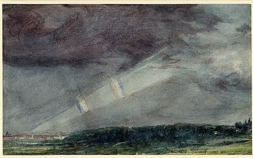 Londres, de Hampstead Heath dans une tempête, 1831British Museum, Londres