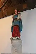 Chapelle Saint-Mathieu : Vierge à l'Enfant (dite statue de  Notre-Dame-de-Lorette).