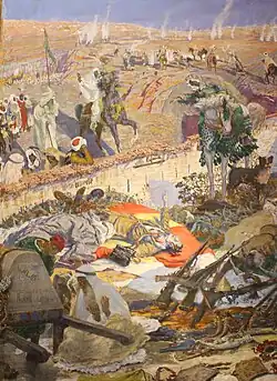 Description de l'image Los de Igueriben mueren... (1924), por Antonio Muñoz Degrain.jpg.