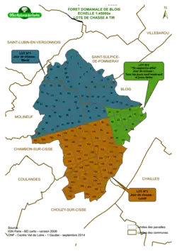 Lots de chasse en forêt de Blois (ONF, 2009)