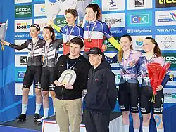Podium de l'américaine élites.