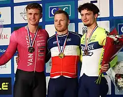 Podium du keirin élites.