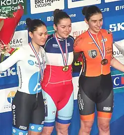 Podium de l'omnium juniors (U19).